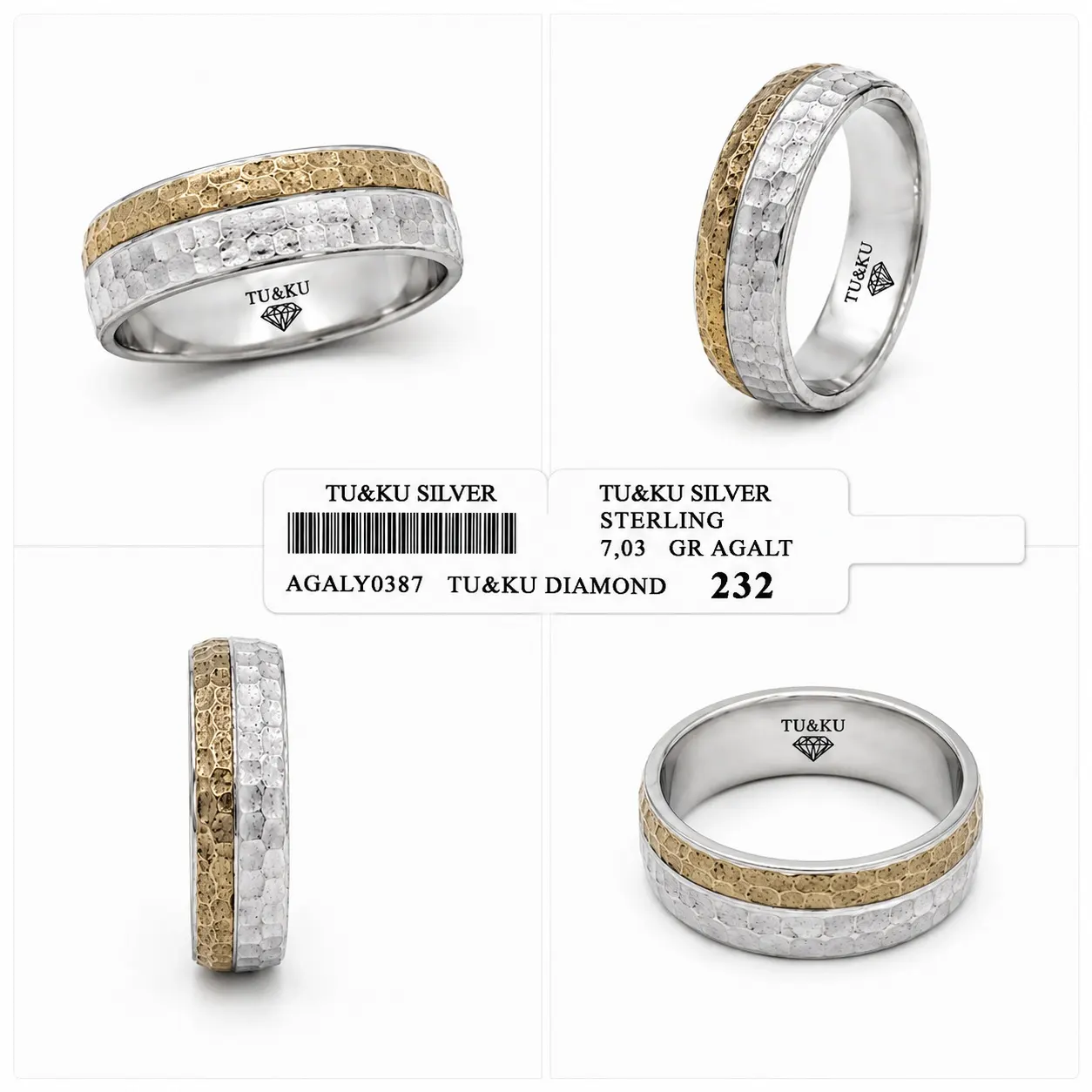 Aşkın Sembolü 0387 İki renk, iki doku, tek bir zarafet… TU&KU SILVER.