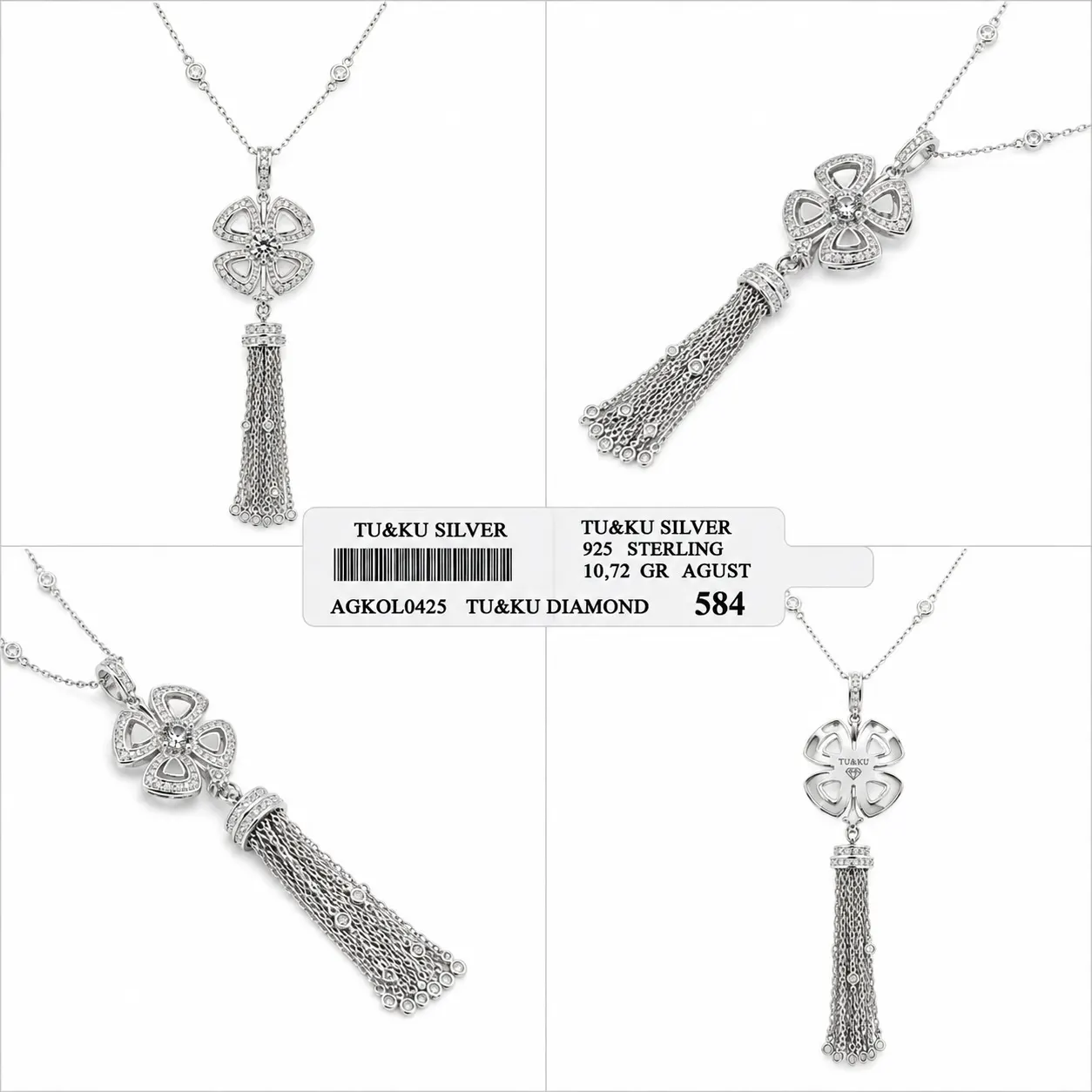 Signed by Tuğba 0425 (Bvlgari).. Zarafetin çiçek formundaki ışıltısı, özgün püskül detaylarıyla buluşuyor.
