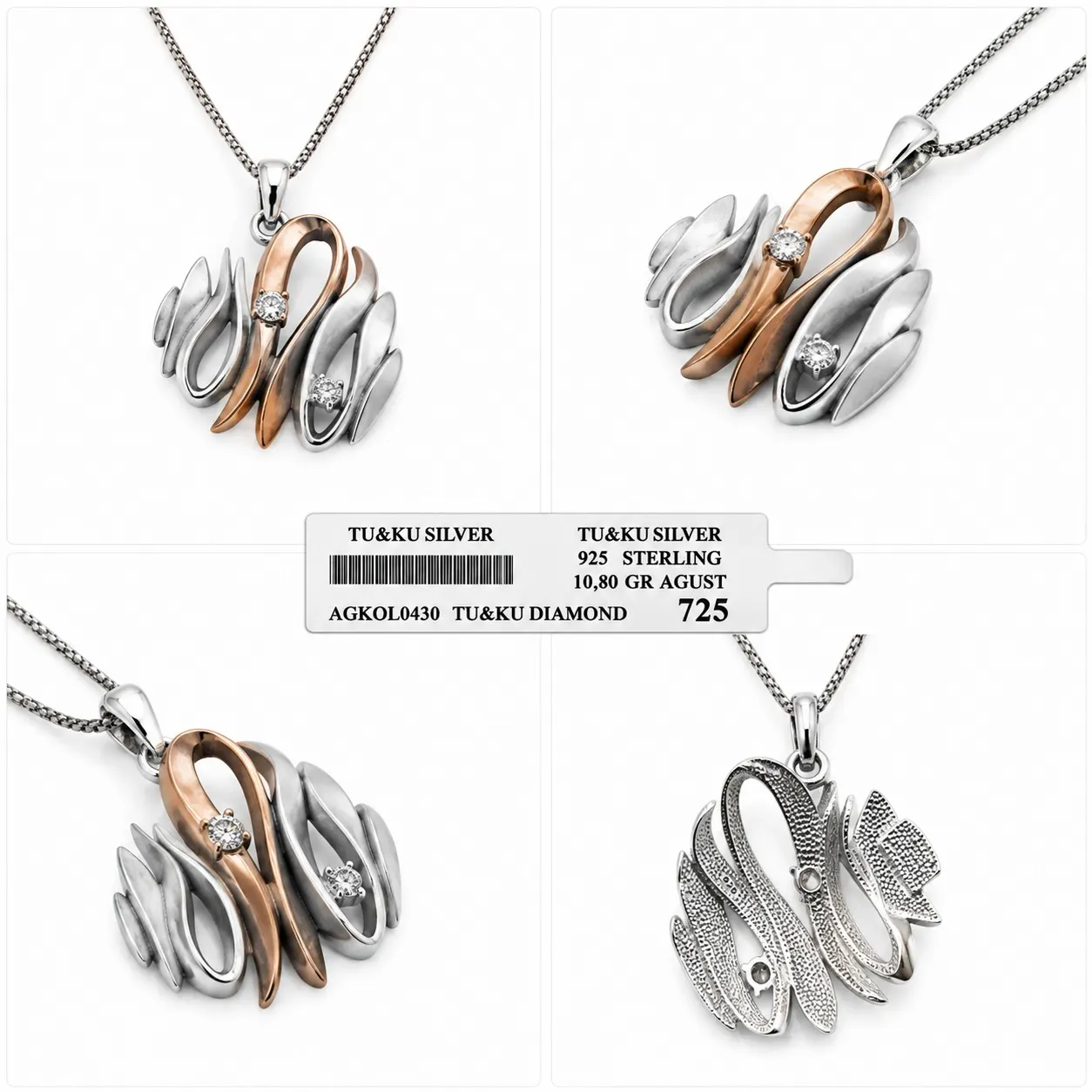 Signed by Tugba 0430 Zarafetin, özgün tasarımla buluştuğu TU&KU SILVER imzası.