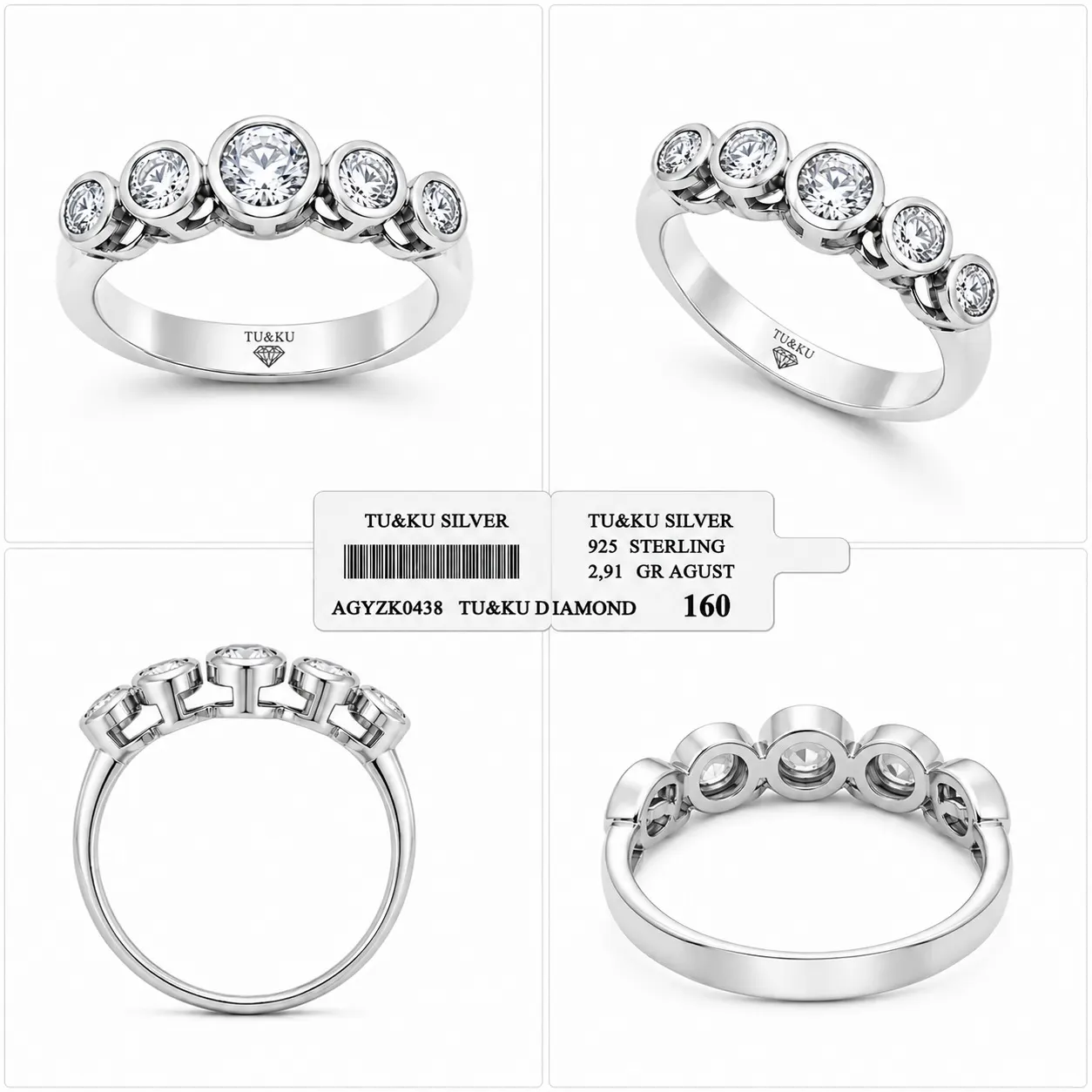 Signed by Tugba 0438 Merkezde güçlü bir ışıltı, çevresinde zarif bir uyum… TU&KU SILVER.