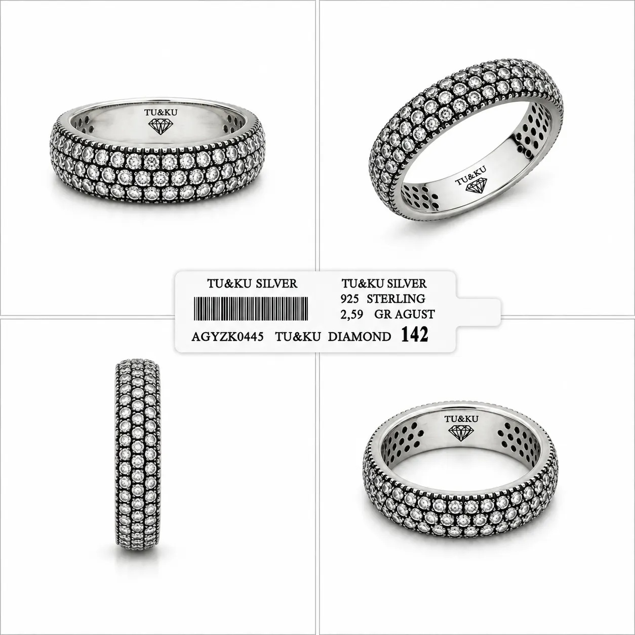 Signed by Tugba 0445 Zarif detayların güçlü ışıltıyla buluştuğu özel bir TU&KU SILVER tasarımı. 